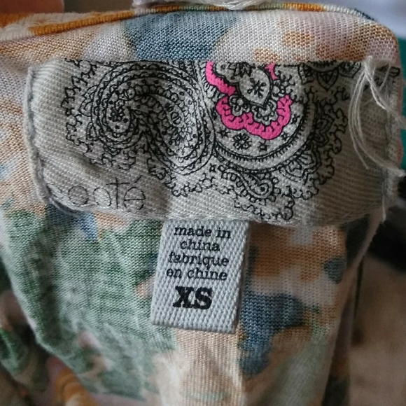 Floral T back ECOTE tank top - Picture 4 of 4